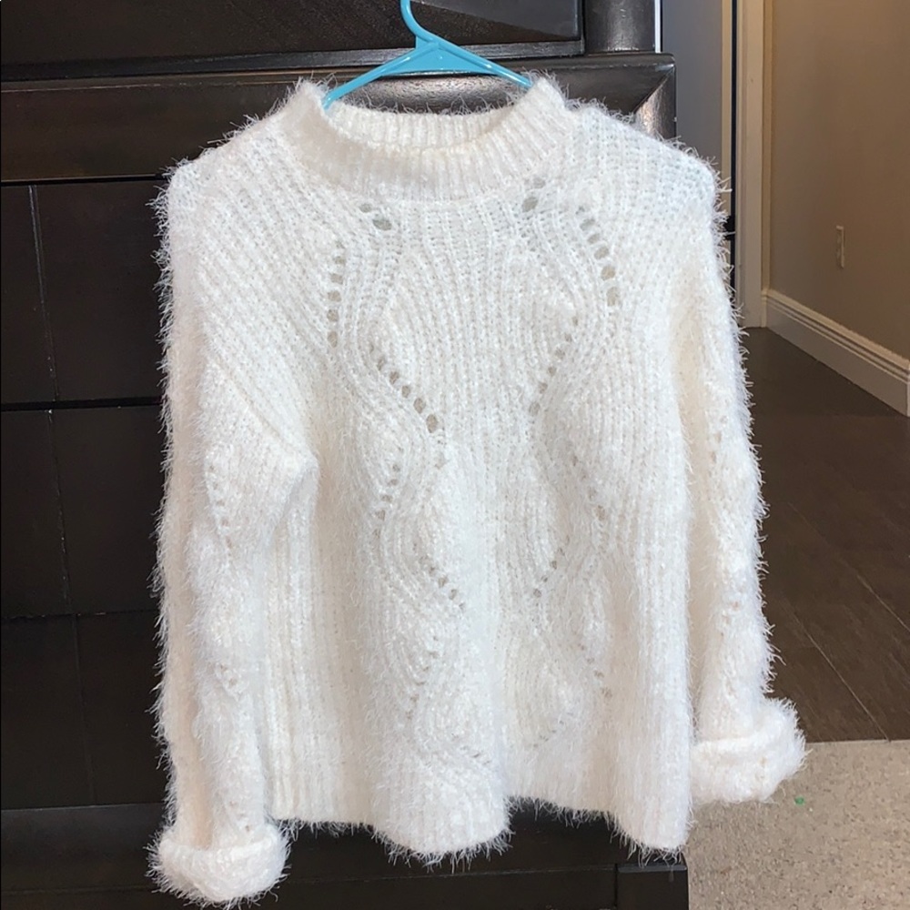 cream cowl neck blouse